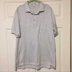 Peter Millar Striped Polo Shirt Large